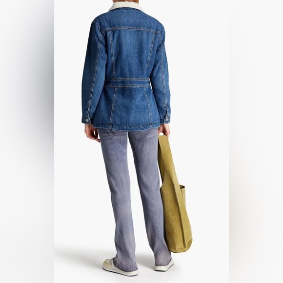 Nili Lotan Scarlett Faux Shearlinglined Denim Jacket - Picture 2 of 3